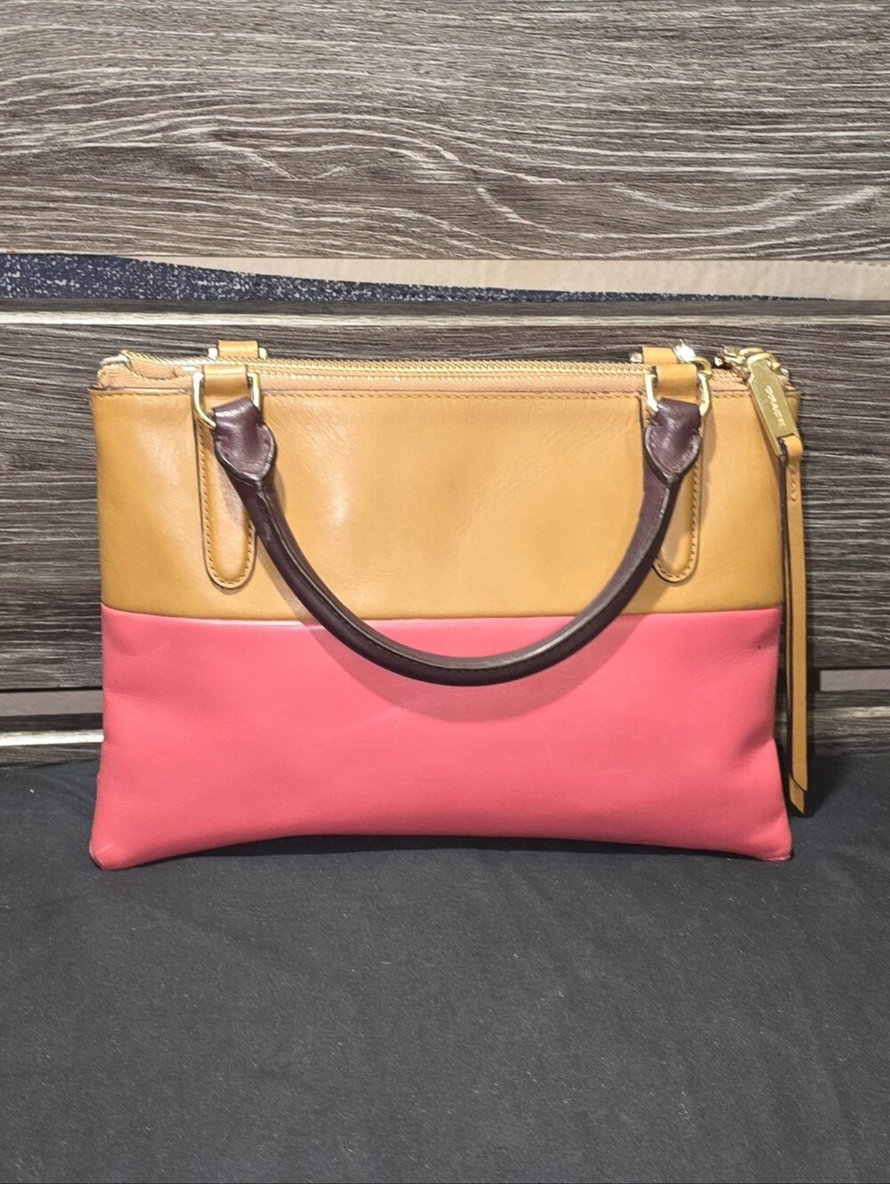 Coach Mini Borough Bag In Retro Colorblock Leather - Picture 4 of 15